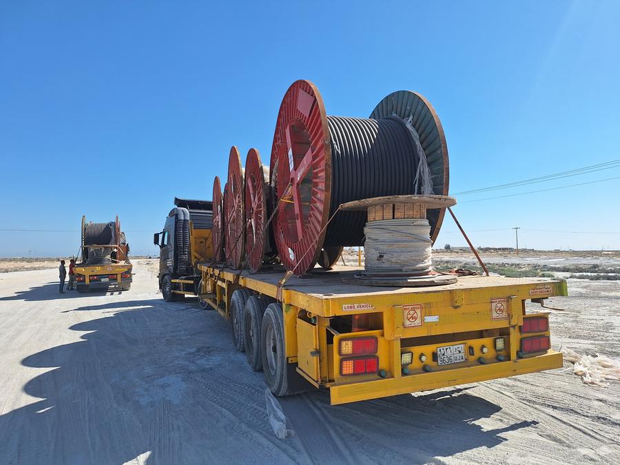 Loaded truck ready for transport